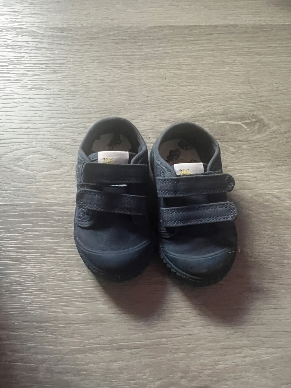 Kids Navy Blue Velcro Sneakers